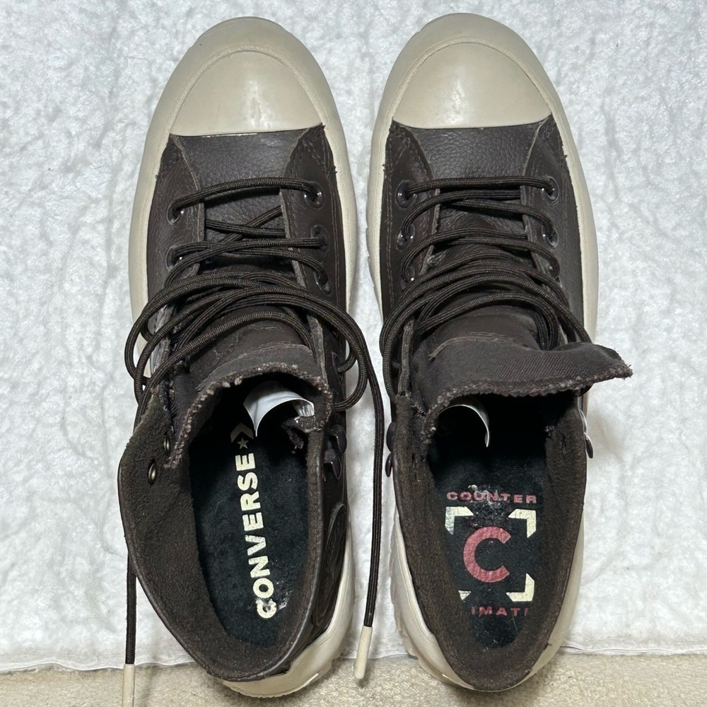 Converse Unisex CTAS Lugged2.0 Counter Climate High Brown Platform Boots SZ 8.5 - Picture 5 of 11
